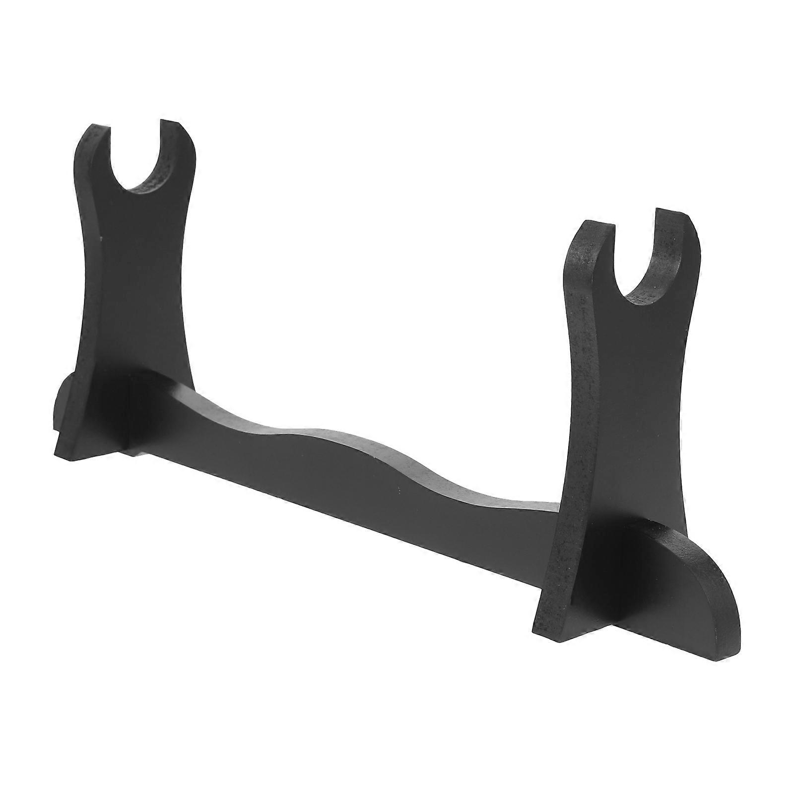 Wood Stand Black Calligraphy Scroll Storage Rack for Display