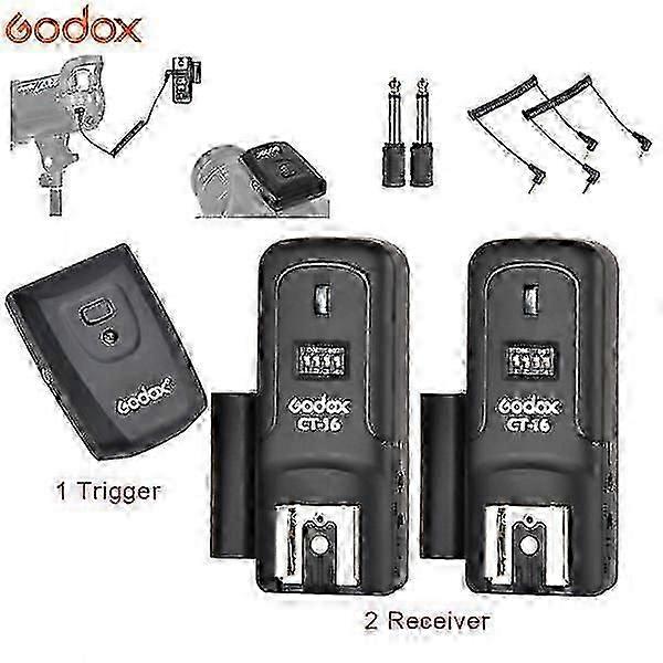 CT-16 wireless radio 16-channel flash trigger set fast