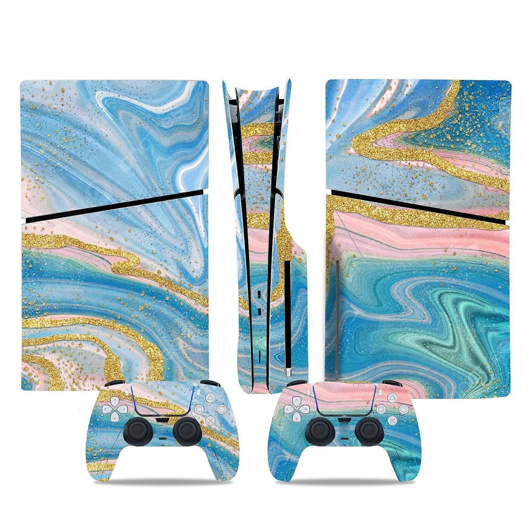 Anti Scratch For PS5 Slim Skin Disc Edition Digital Edition Vinyl Cover Console And Controller Scratch Resistant 28906