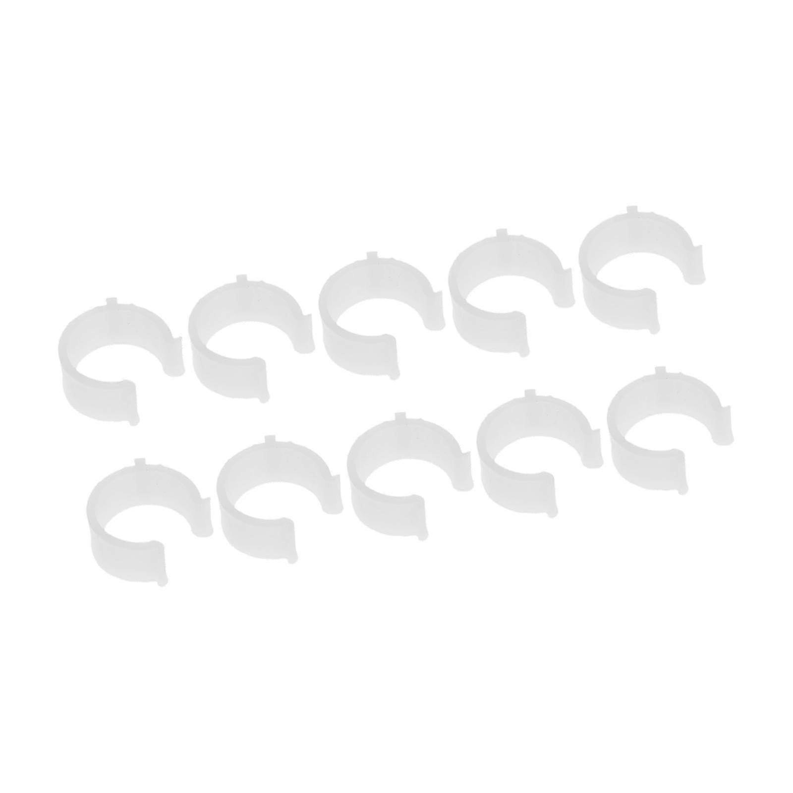 10Pcs Adjustable Curtain Rod Brackets with Anti Slip Design Easy Installation for Home Decor