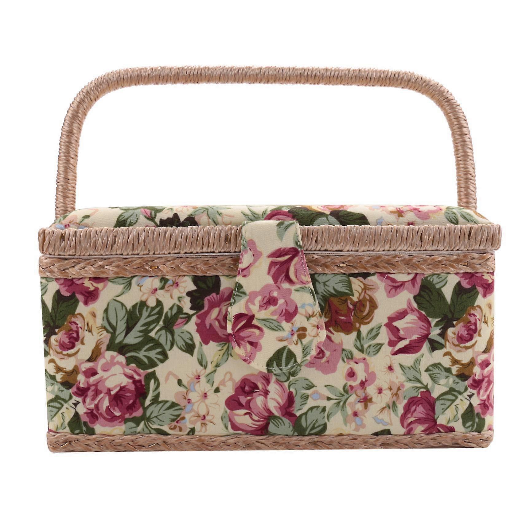 Extra Large Sewing Basket,for Needles, Thread, Tape Measure