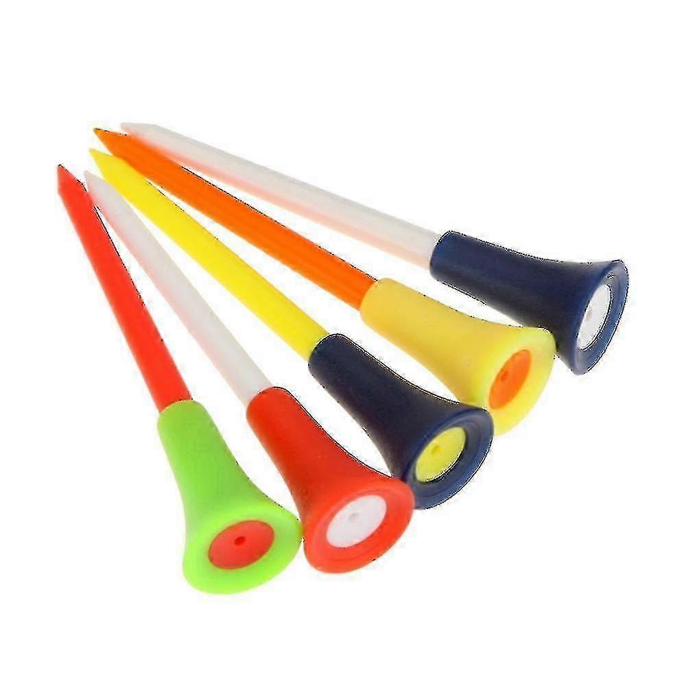 10-50 Pcs Cushion Top Golf Tees Golf Tool Plastic Rubber 83mm Colour Random