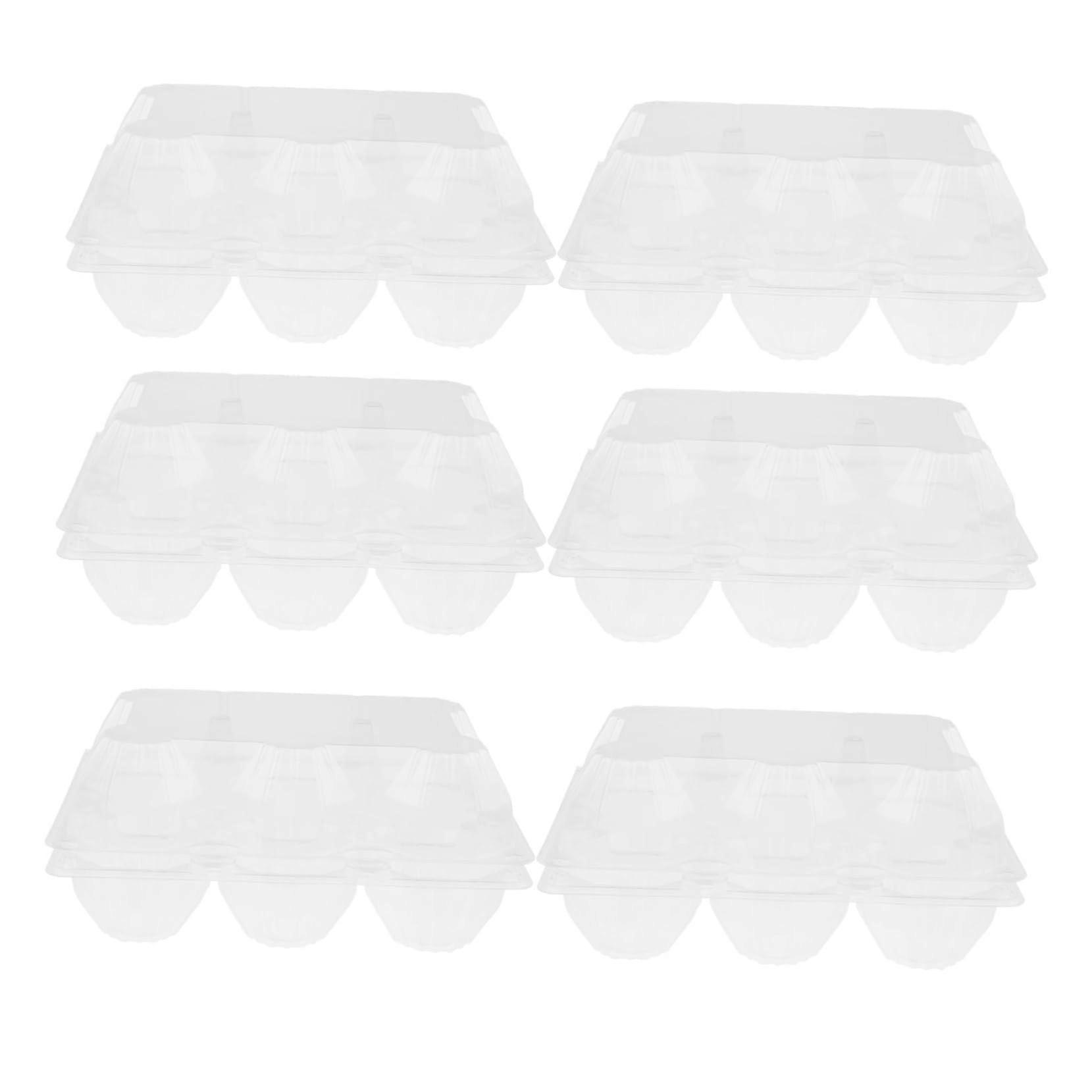 Goose Egg Holder 2Pack Transparent PVC Storage Box for Refrigerator and Gift Display