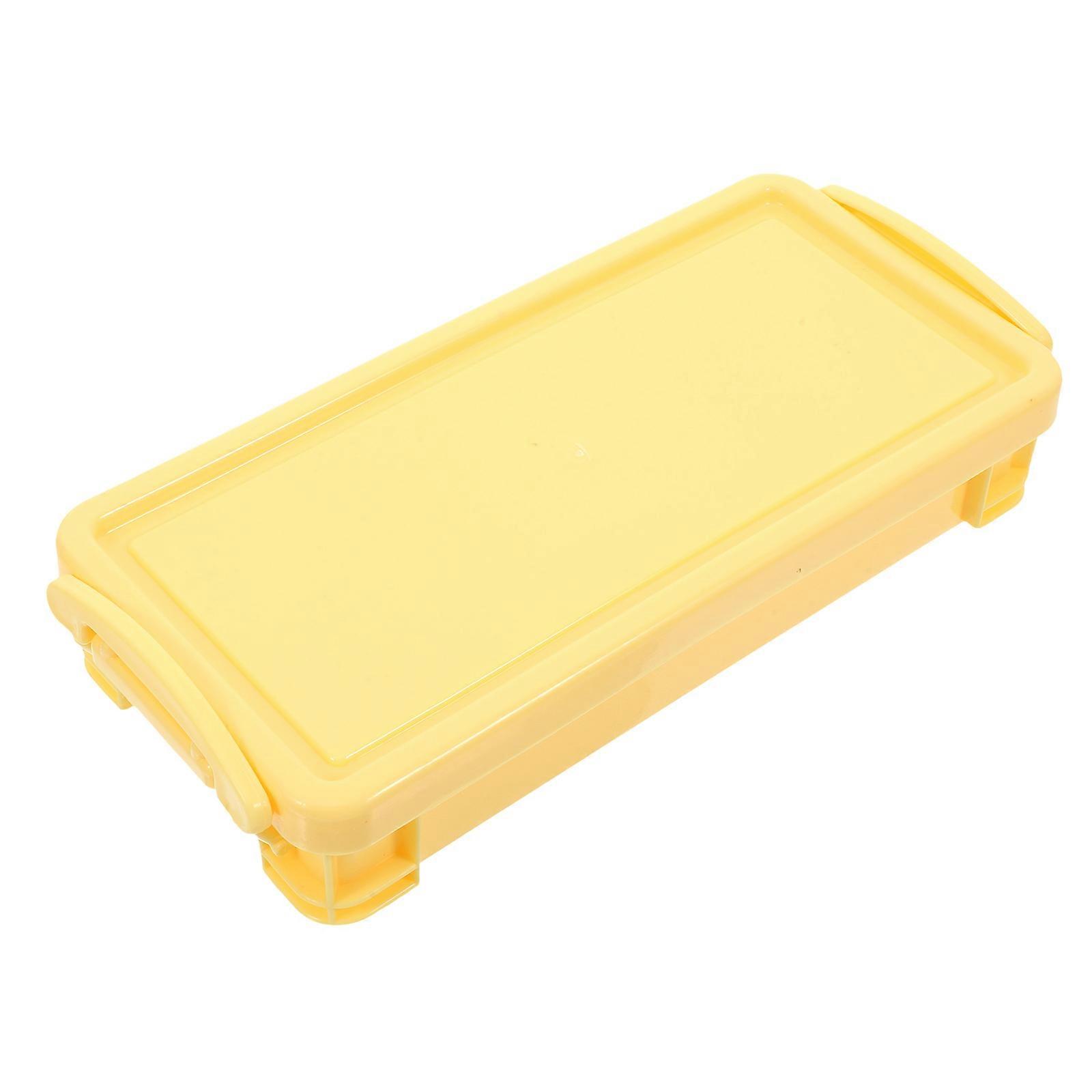 Plastic Pencil Box Hard Organizer for Storage Use with Large Capacity