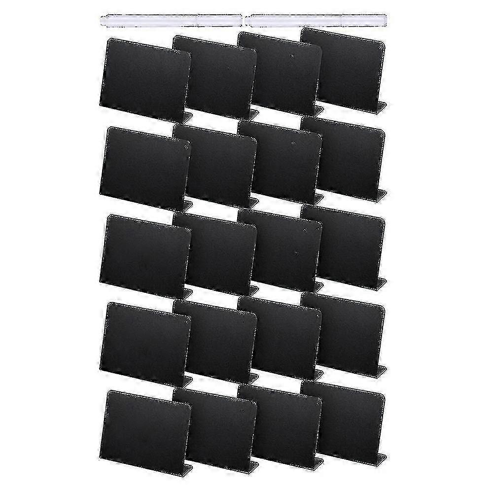 20pcs 4x3 polegadas Mini quadro-negro compatível com placa de lousa sinais de quadro de lousa