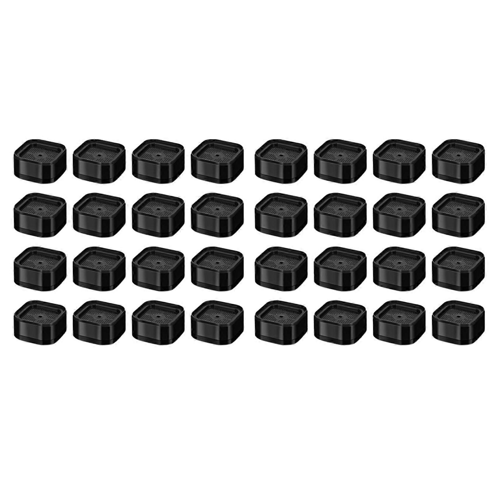 Furniture Risers Adjustable Bed Risers 1.38In Stackable Heavy Duty Bed Lifts Risers Square Bed Raising Blocks 32 Pcs