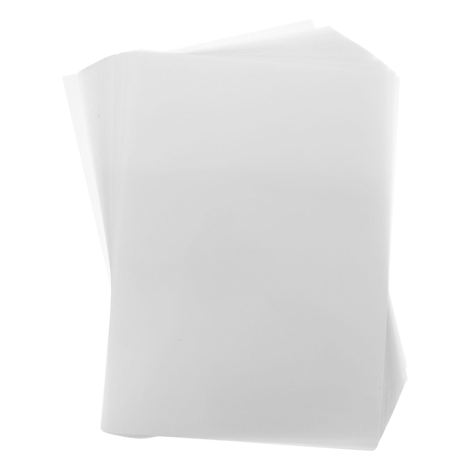 100pcs Laminating Film Clear Laminating Sheets Thermal Laminating Paper Sheets (A4)