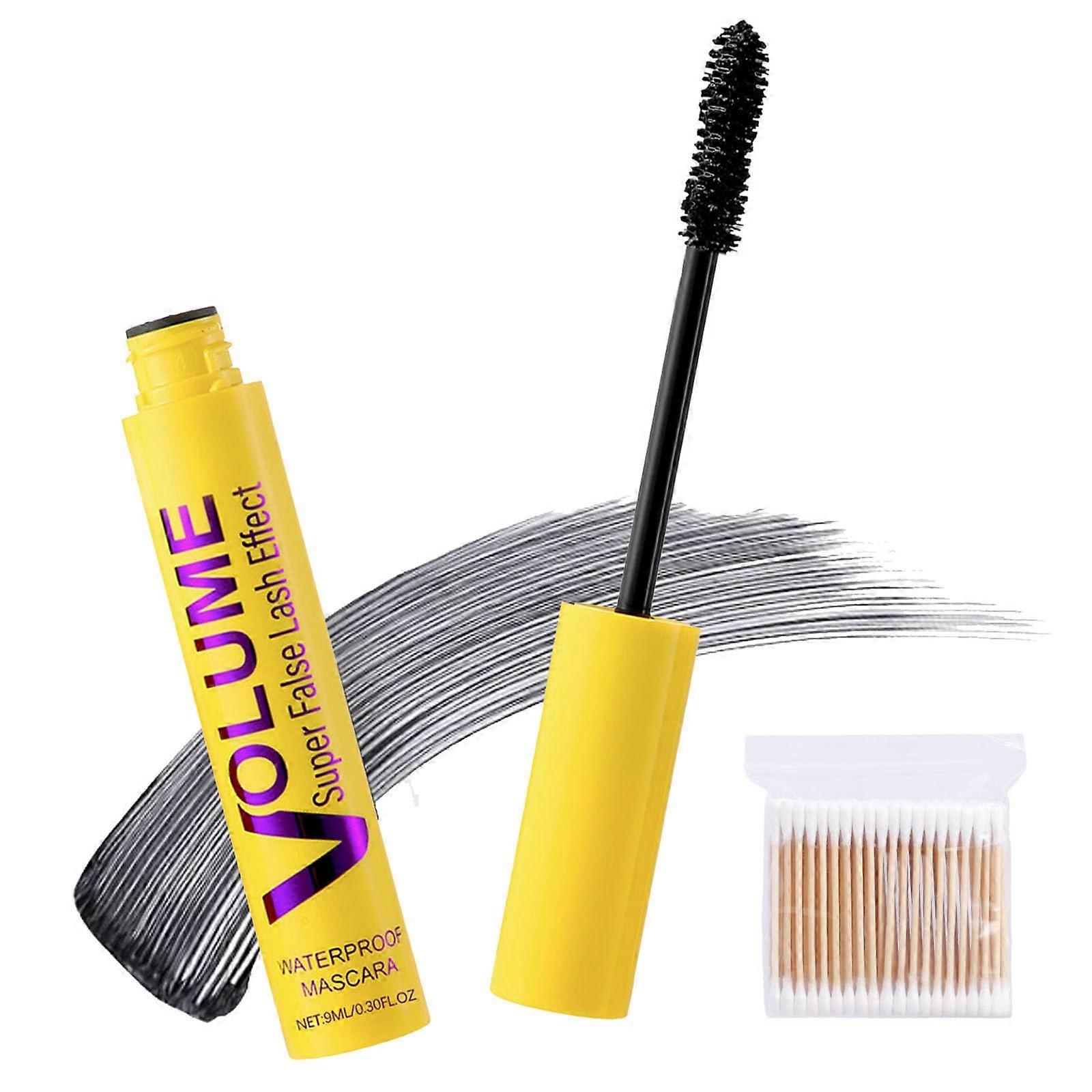 Waterproof Volumizing Mascara with LongLasting Curl and Precise Lash Separation, 1pc