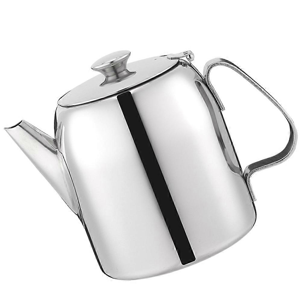 Rust- Decorative Tea Pot For Adults Suitable For Loose Tea In Silver 1Pack