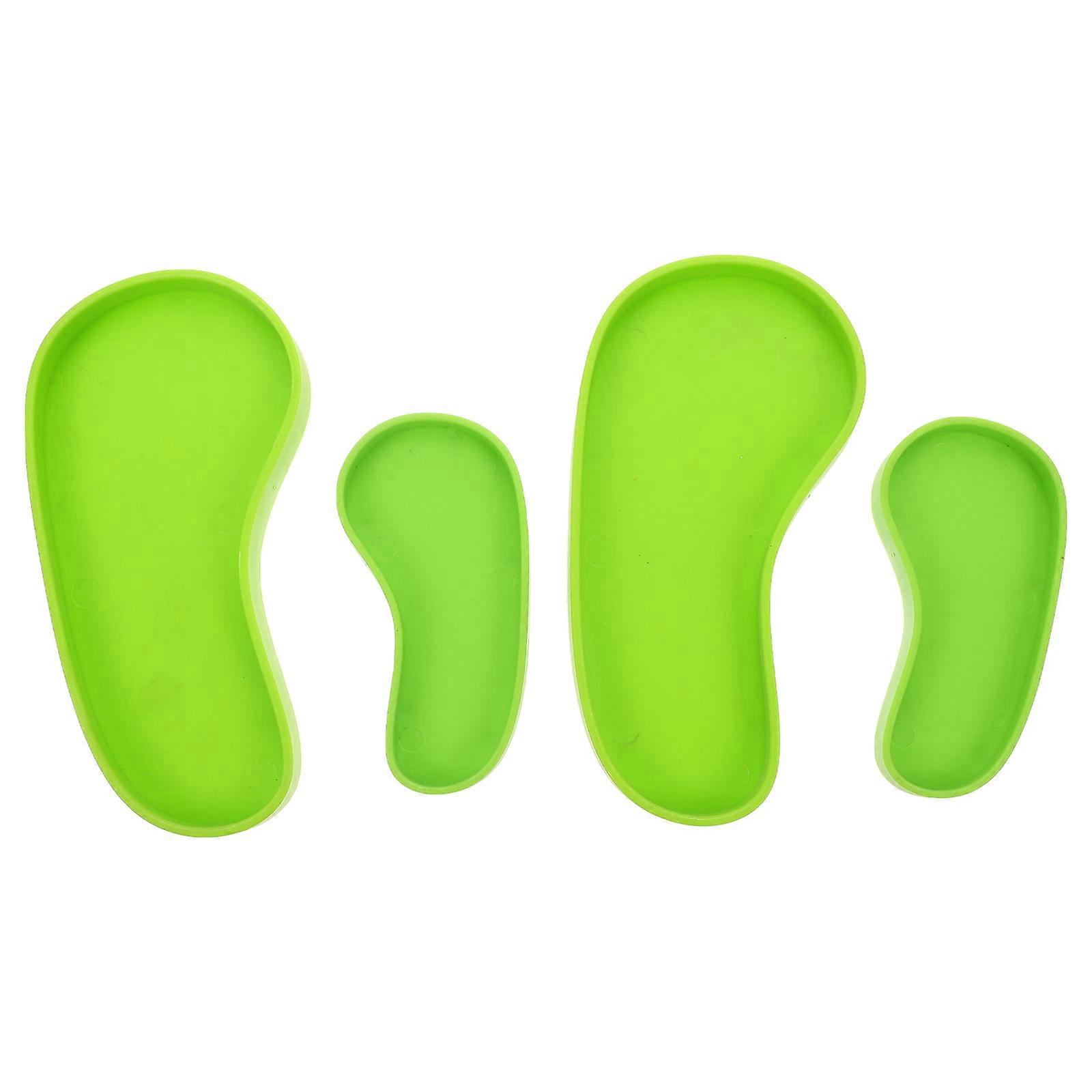 Plastic Lizard Water Bowl Reptile Feeder for 4Pcs Storage