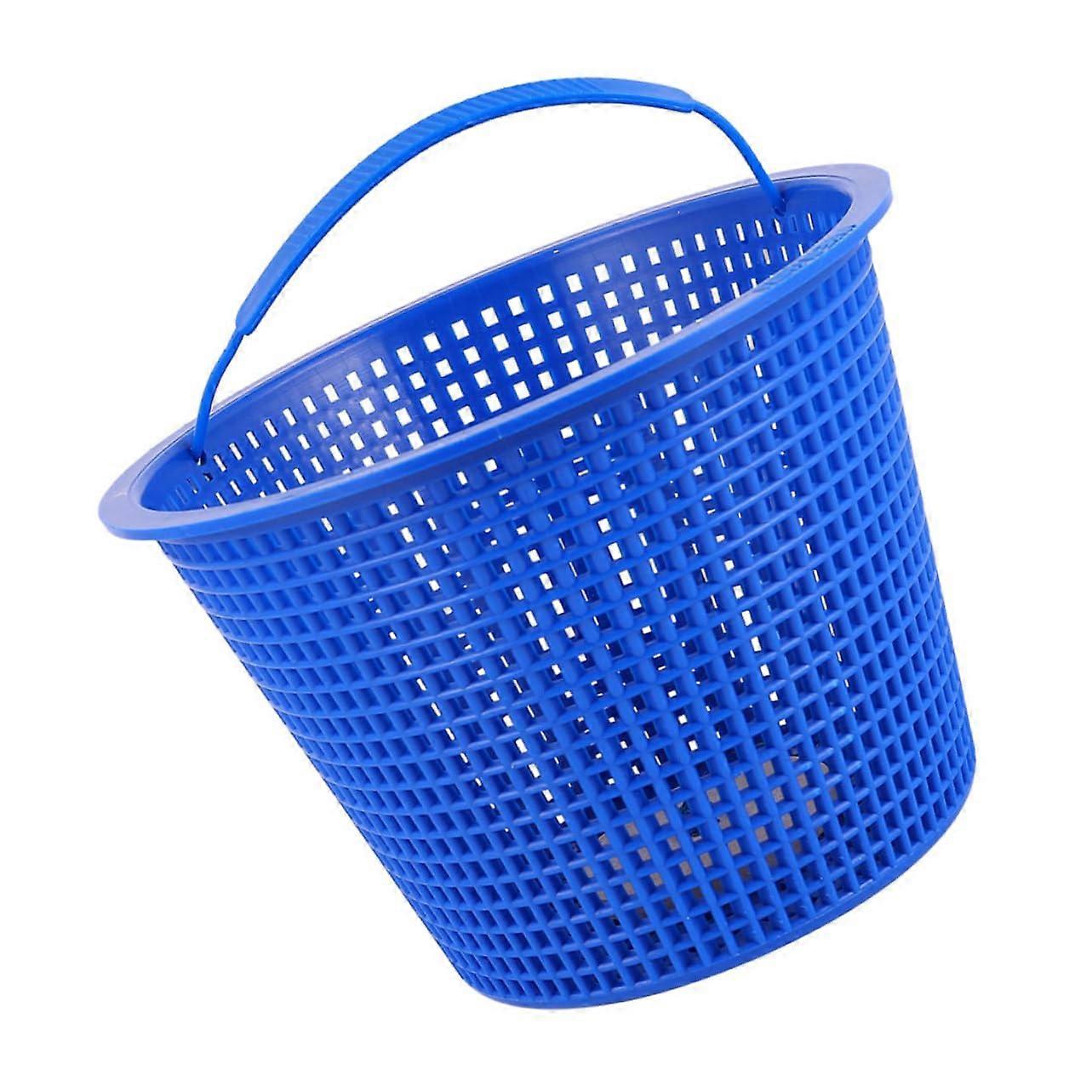 Reusable Pool Filter Basket with Long Handle for Above Ground Swimming Pool Easy Clean Durable Plastic