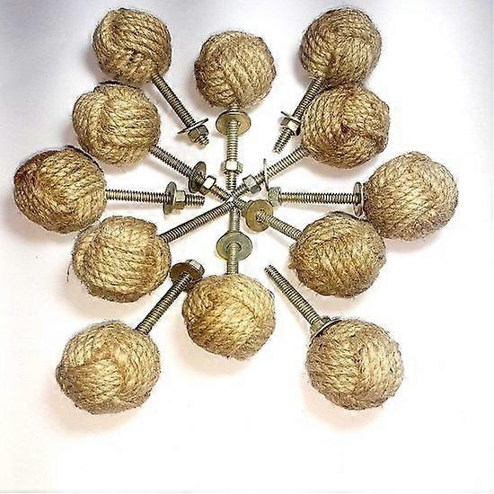 12 Knotty Door Knobs Nautical Drawer Pulls Materials Jute Rope Drawer Pulls