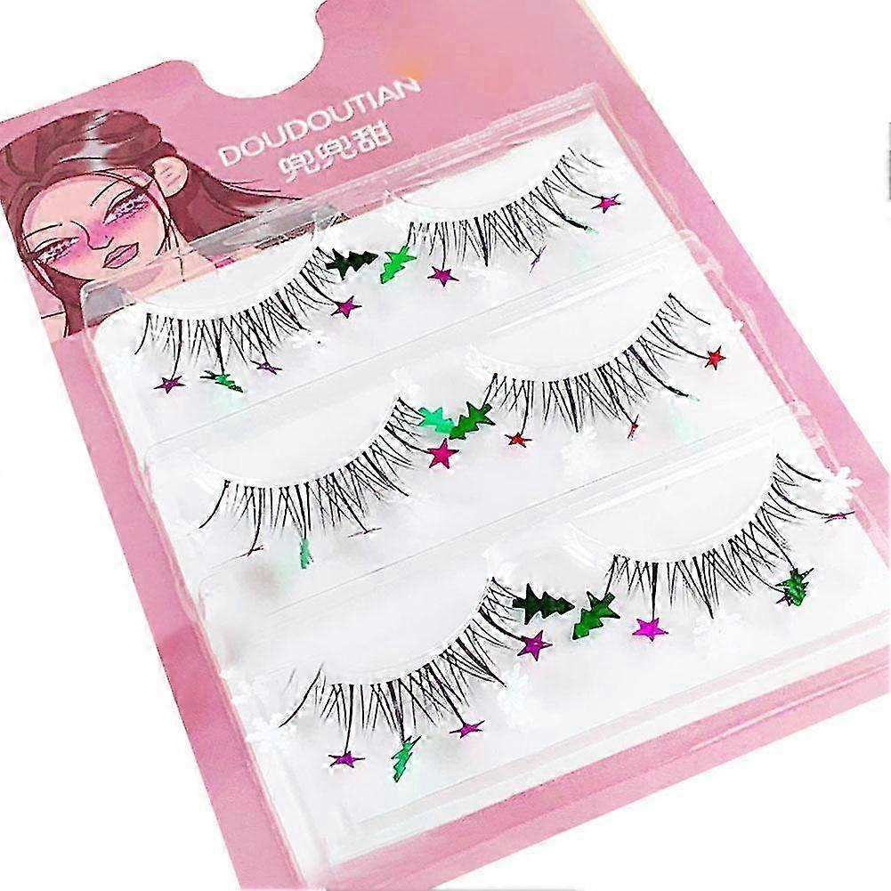 Eye Tail Sequins False Eyelashes Lashes Decorative Eyelash Extensions 25-26