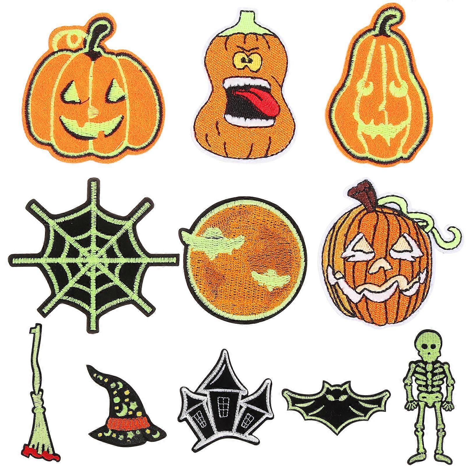 Night Glow Cloth Patch Decoration for Clothing 1Set Patches for Clothes