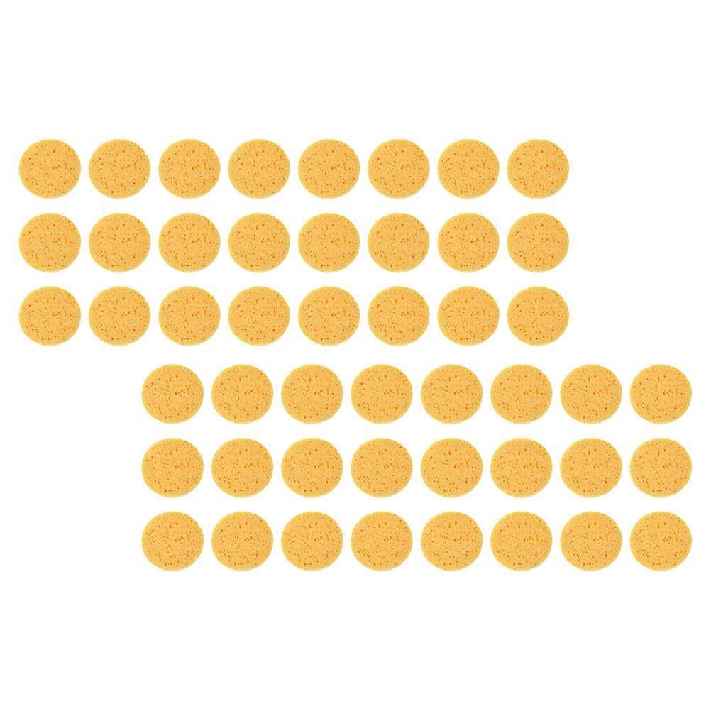 Facial Cleaning Sponge Makeup Sponge for Cleansing 150Pcs Yellow Puff