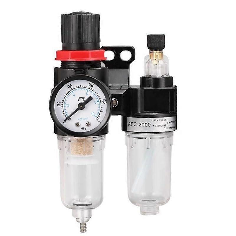 AFC2000 G1/4 Air Compressor Filter Regulator with Oil Water Separator and Precise Pressure Control