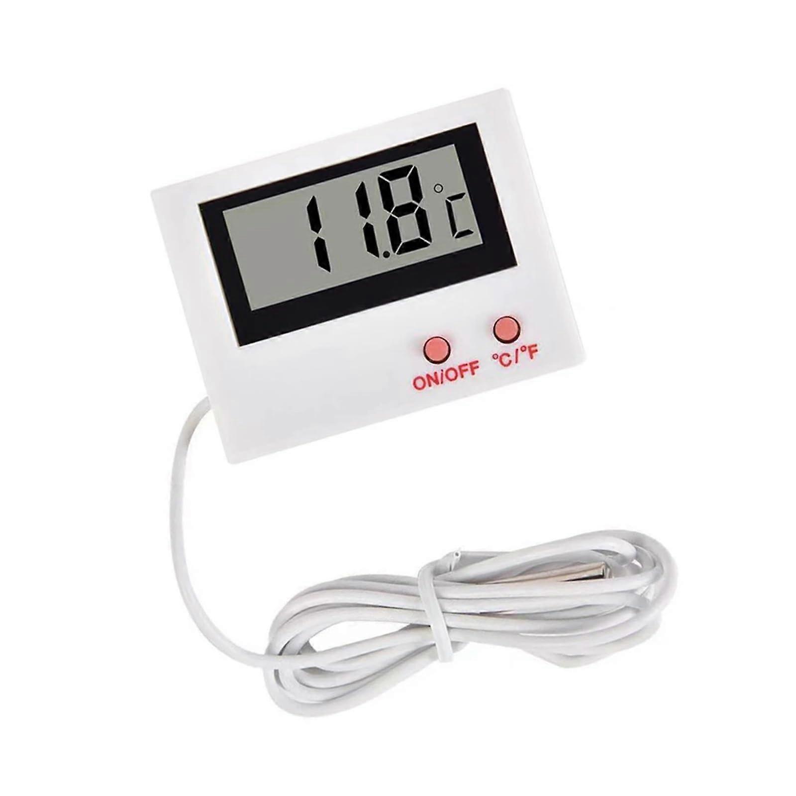 Digital Aquarium and Refrigerator Thermometer with Accurate Display and 1m Extended Cable