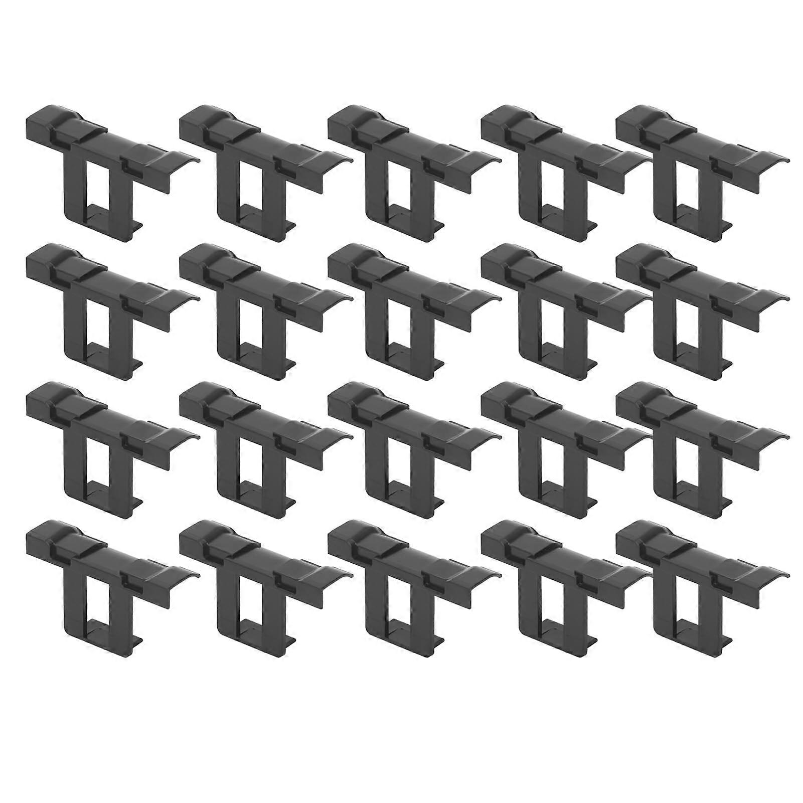 Solar Panel Drain Clips 20pcs T Shape ABS Holders Prevent Water Stagnation Weather Resistant