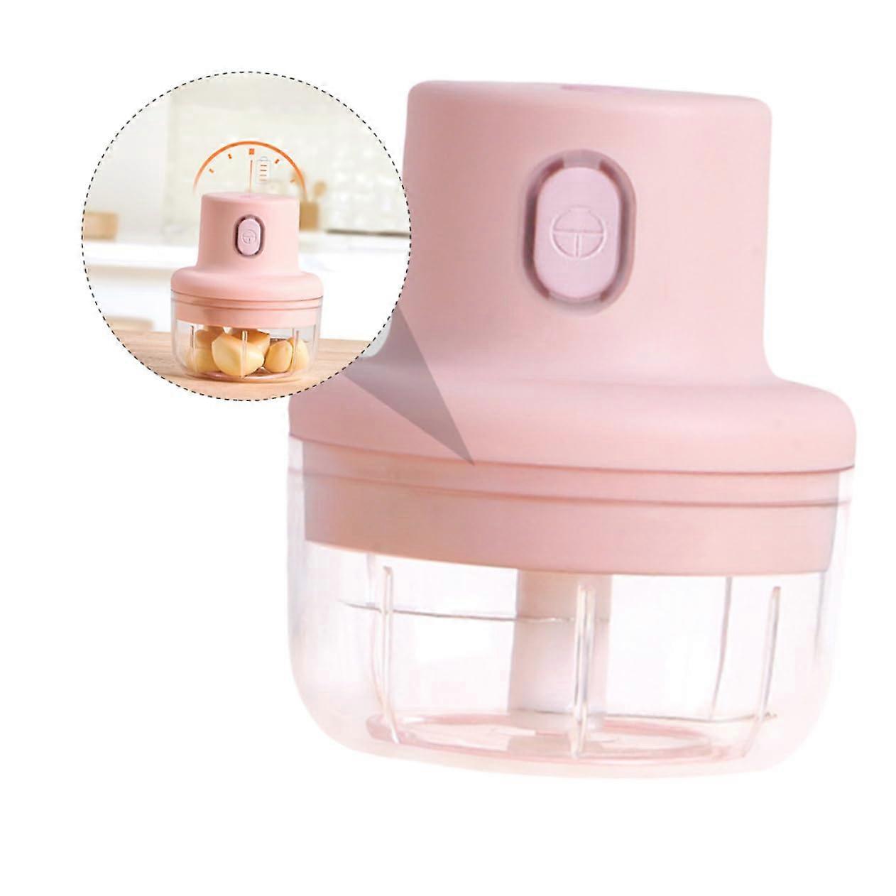 Electric Garlic Chopper USB Rechargeable Mini Food Processor for Onion Ginger Speed Mincing