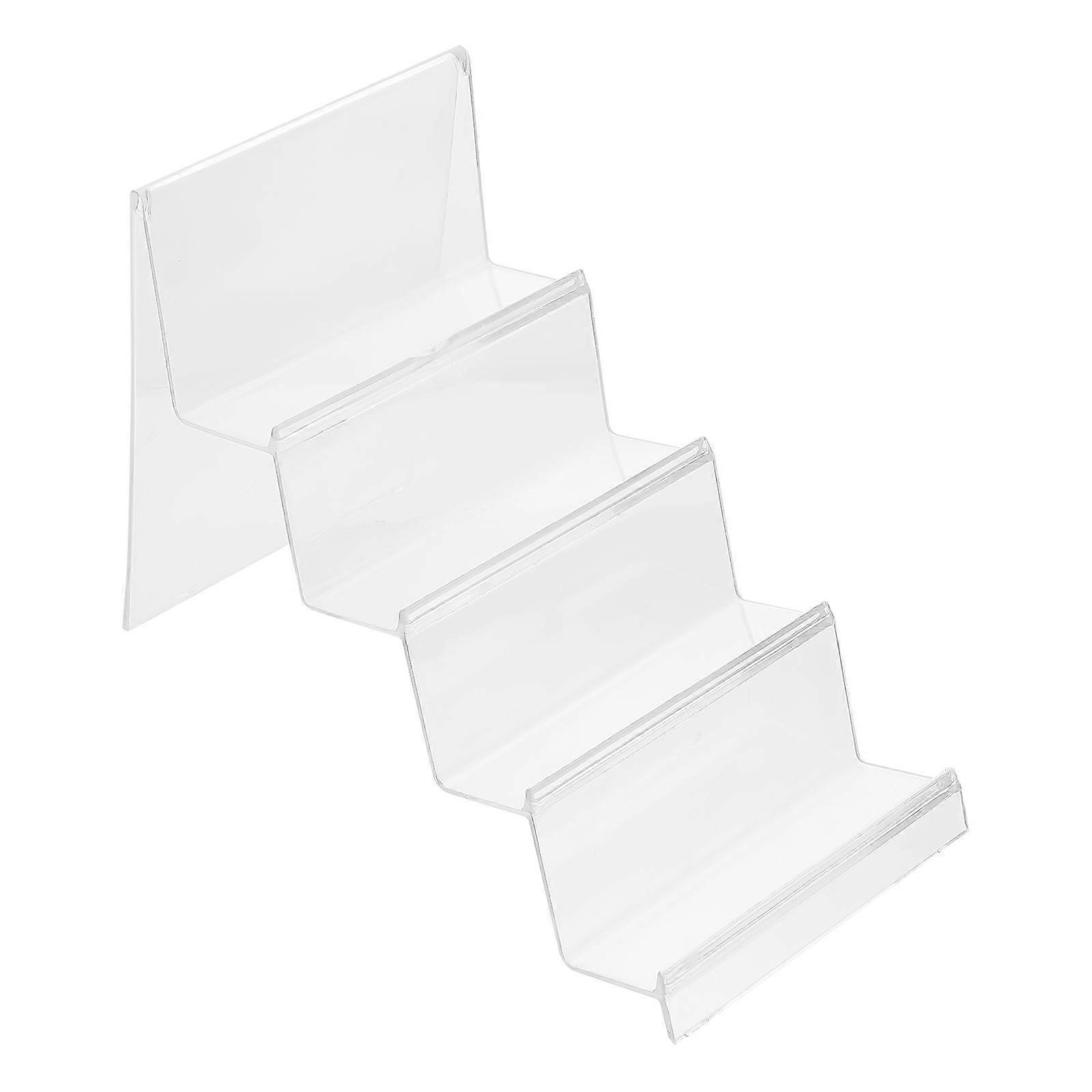 Multifunctional 4-layer Storage Display Rack Wallet Displaying Bracket for Shop Use
