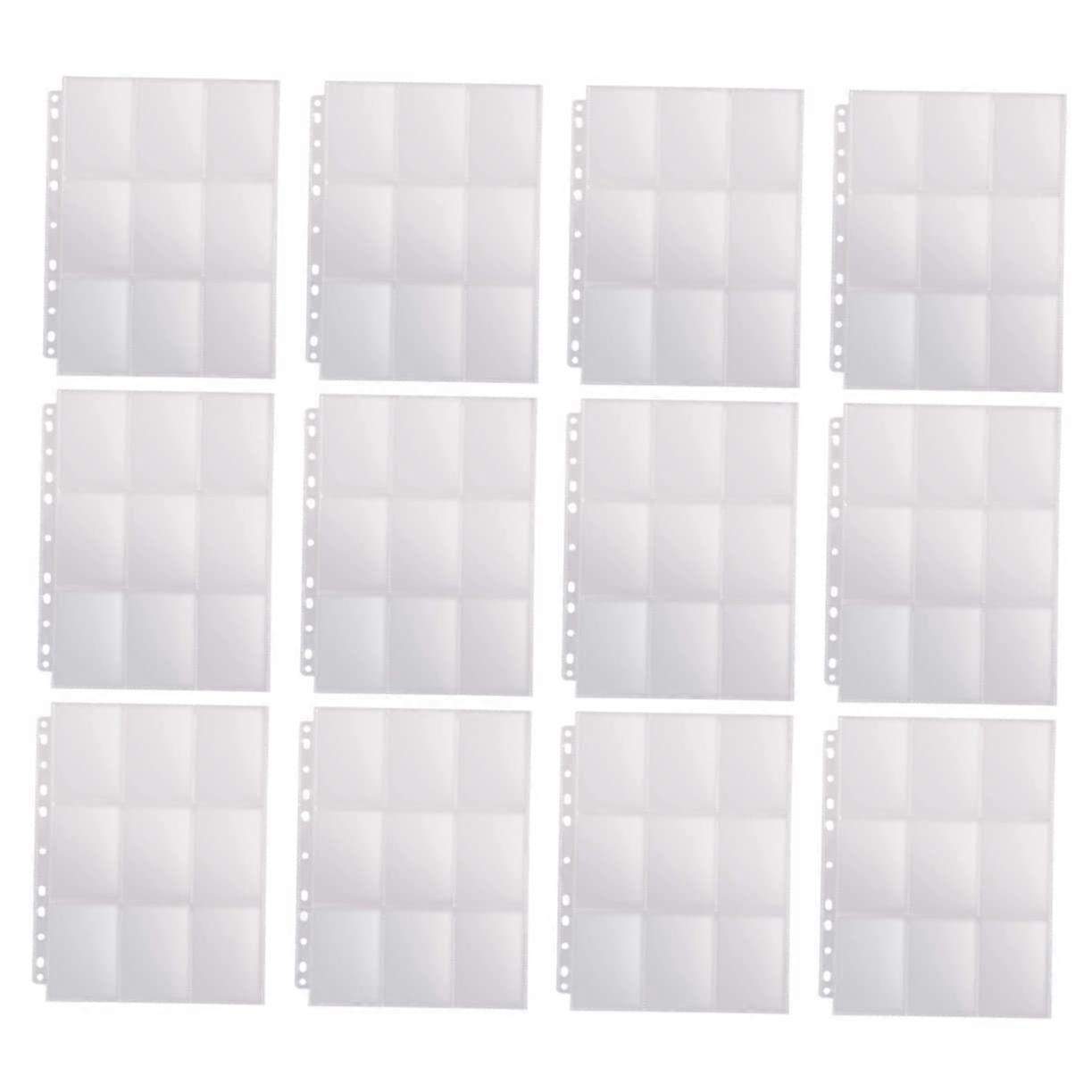 20pcs DoubleSided Trading Card Sleeves Clear Binder Pages Dustproof Scratch Protection