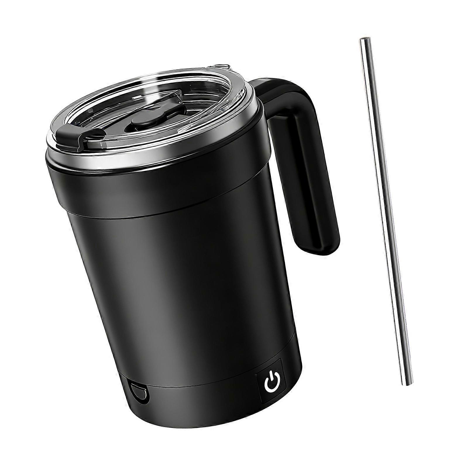 Advanced Heat Preserving Drinking Vessel Combining Auto Blending And Precise Temperature Measurement For Home Office  Black