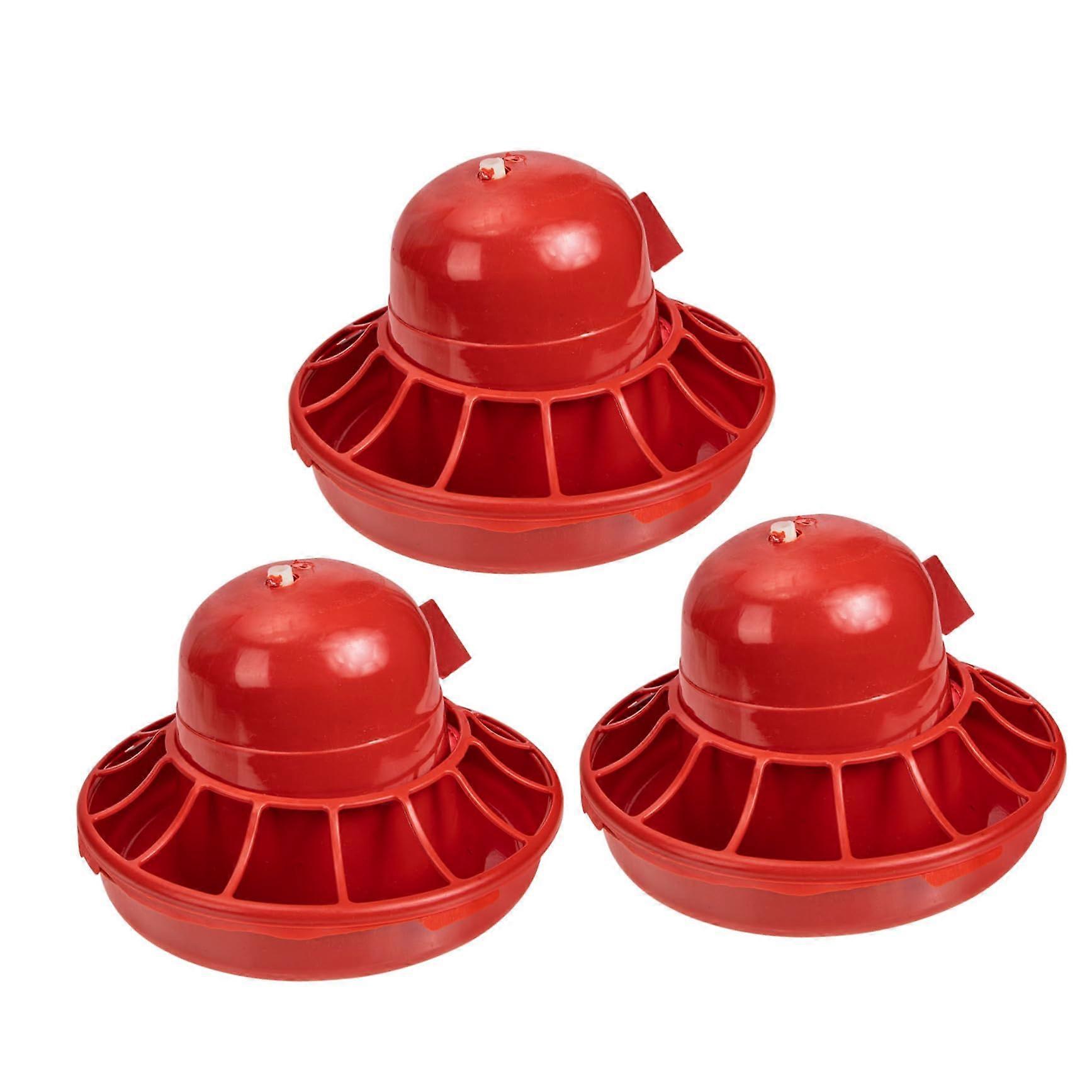 3pcs Automatic Chicken Waterer Durable Easy Clean Poultry Feeder for Chickens Quails and Pigeons