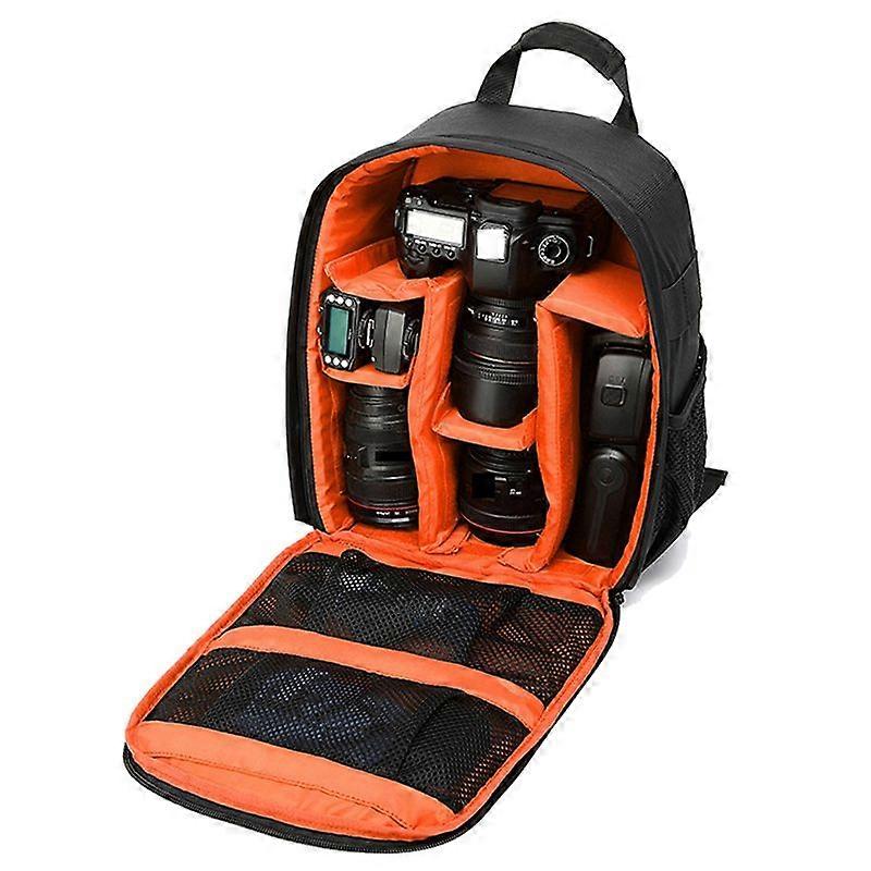 Multi-Functional Camera Backpack,Waterproof Outdoor for Hiking-Orange