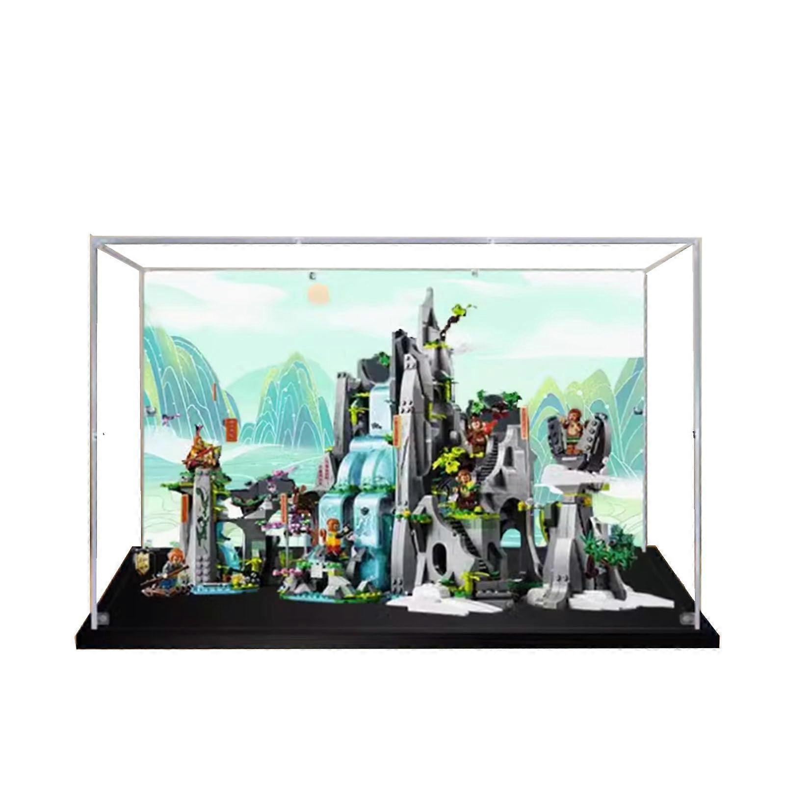Display Case Acrylic Box for  80024 Dustproof Transparent Storage with Easy Assembly