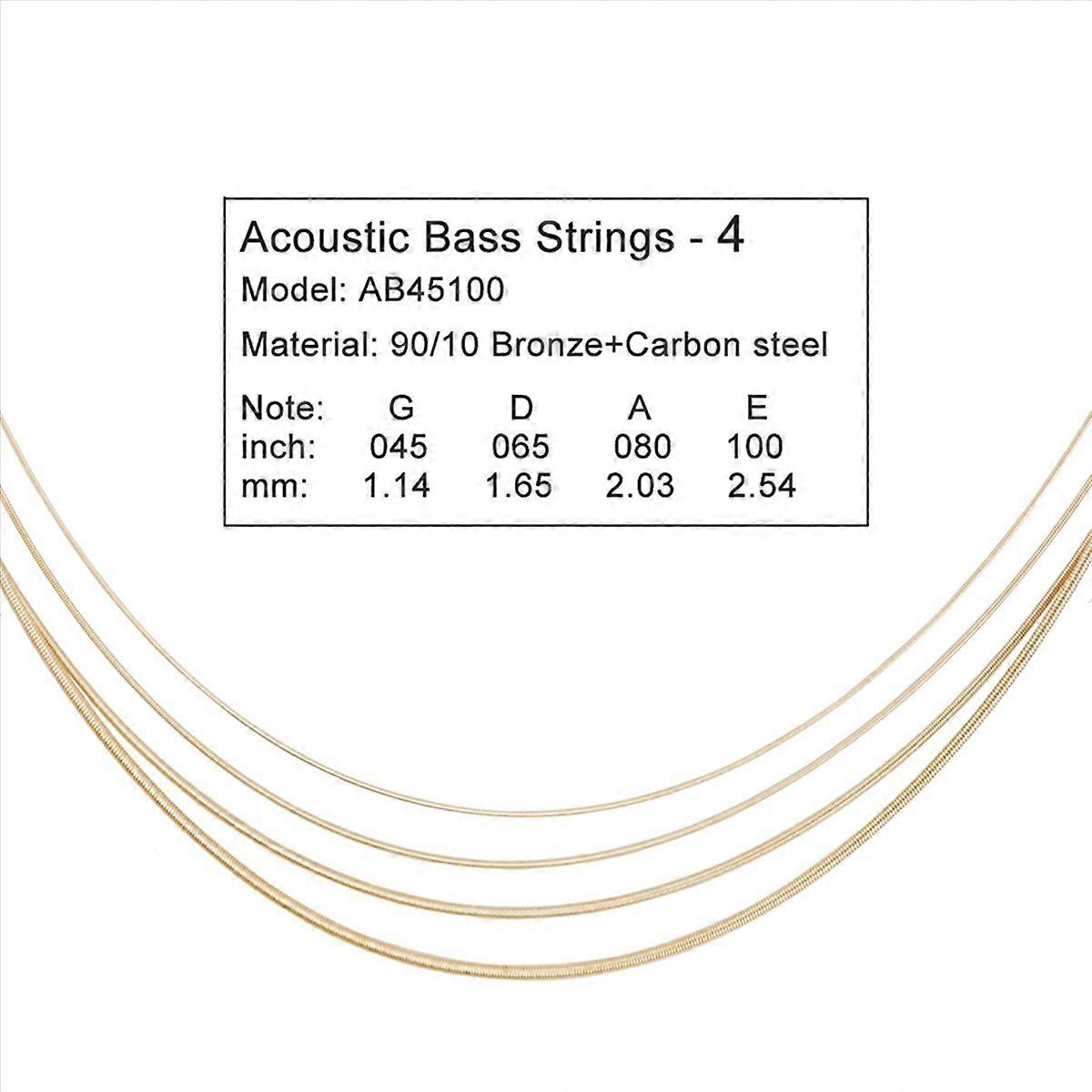 8Pcs Acoustic String Brass Carbon Steel Core Strings for Musical Instruments Strings Part
