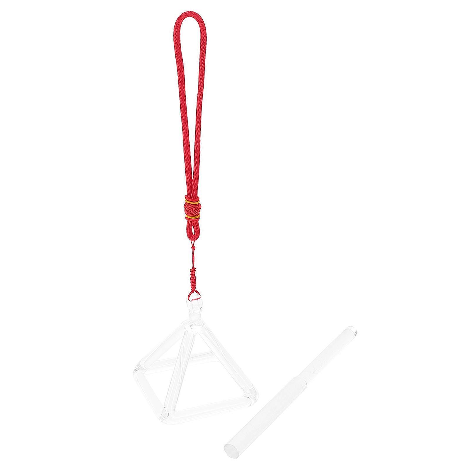 Meditation Singing Pyramid Quartz for Sound Therapy 1Set