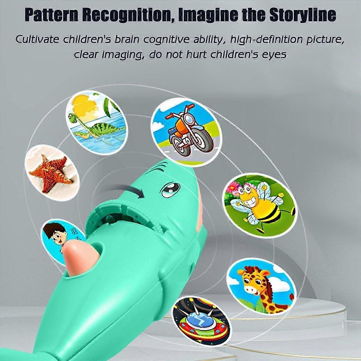 Flashlight Slide Projector Light Kids Projector Torches Pink