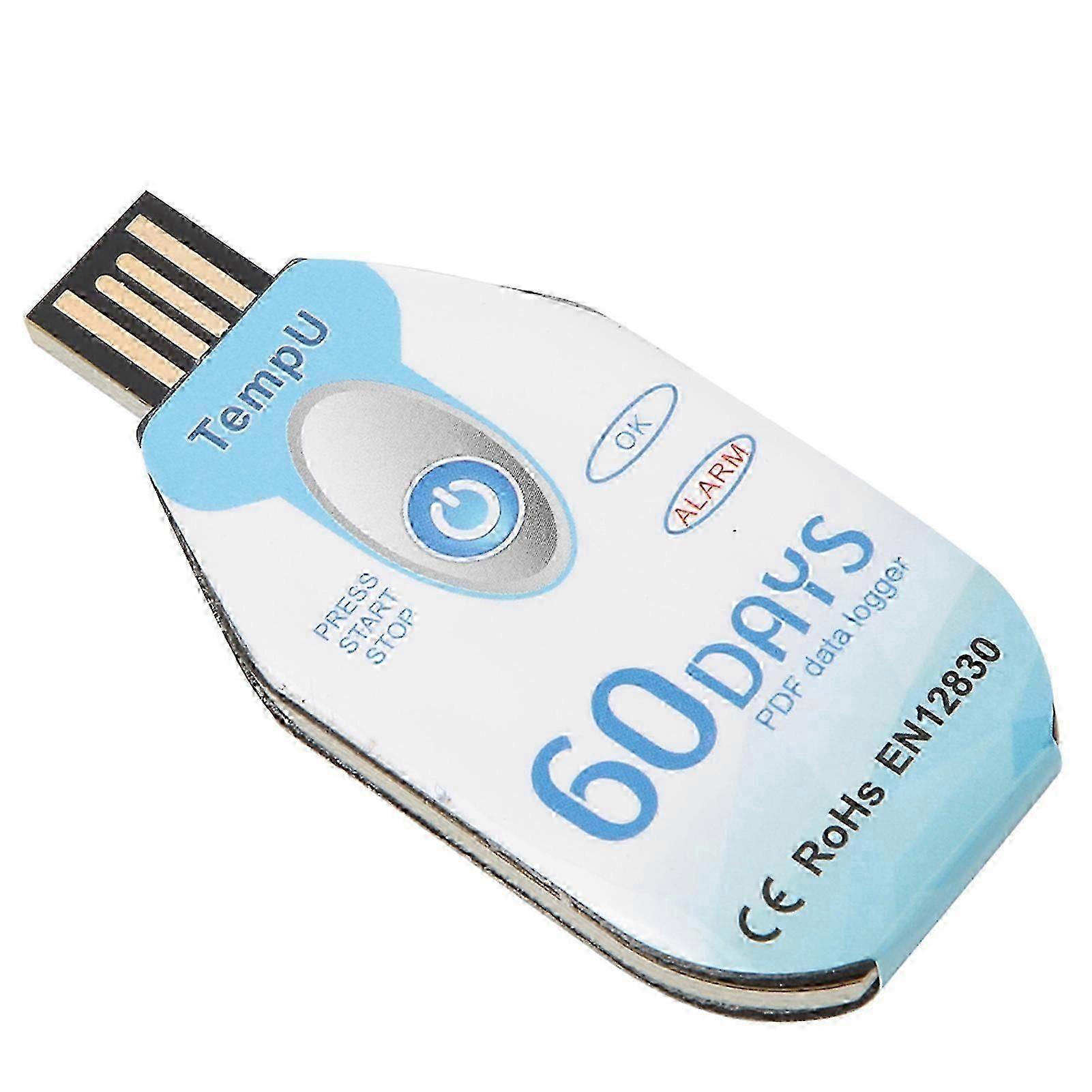 Single Use Temperature Data Logger with USB Port - 10000 Points PDF Report