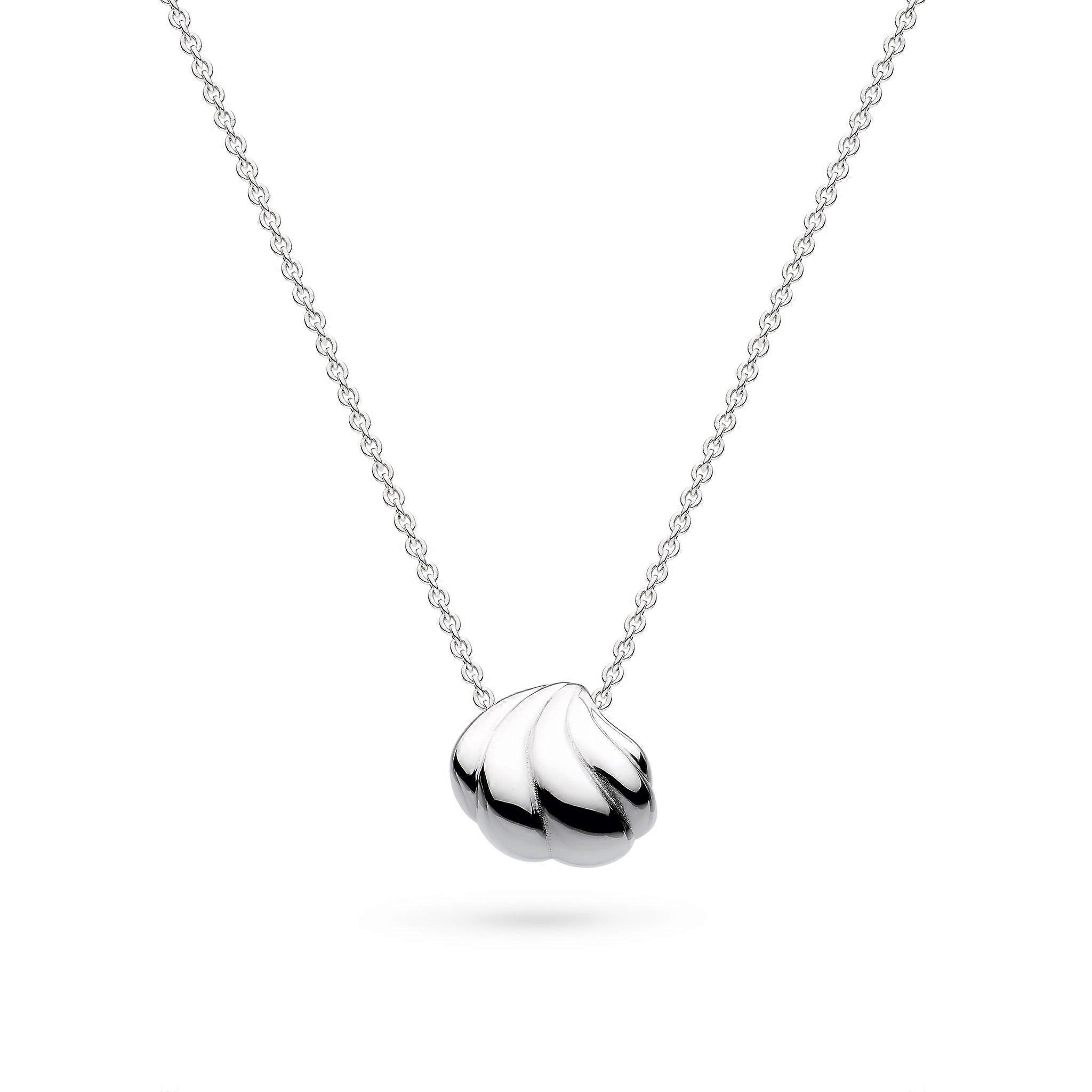 Kit Heath Océane Shell Echo Rhodium Plated Rounded 18" Necklace