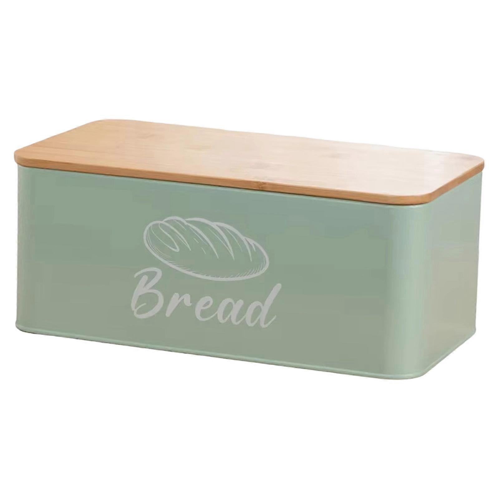 Bread Box with Bamboo Lid Multipurpose Kitchenware Gifts Bread Bin Storage