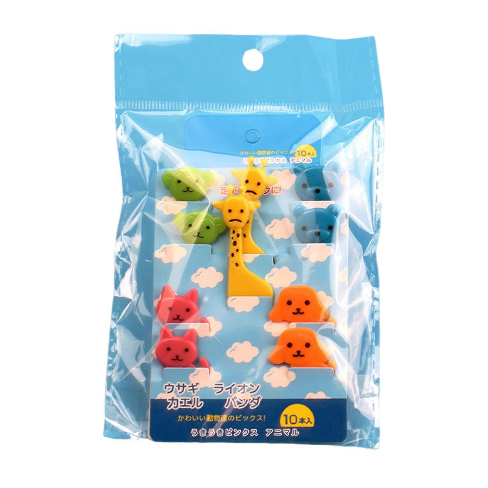 Durable Plastic Fruit Forks with Animal Shaped Picks