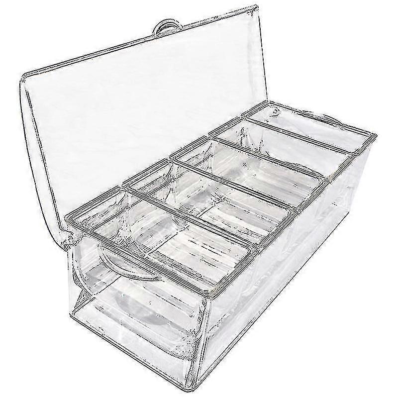5 Compartment Condiment Server Rack with Removable Trays