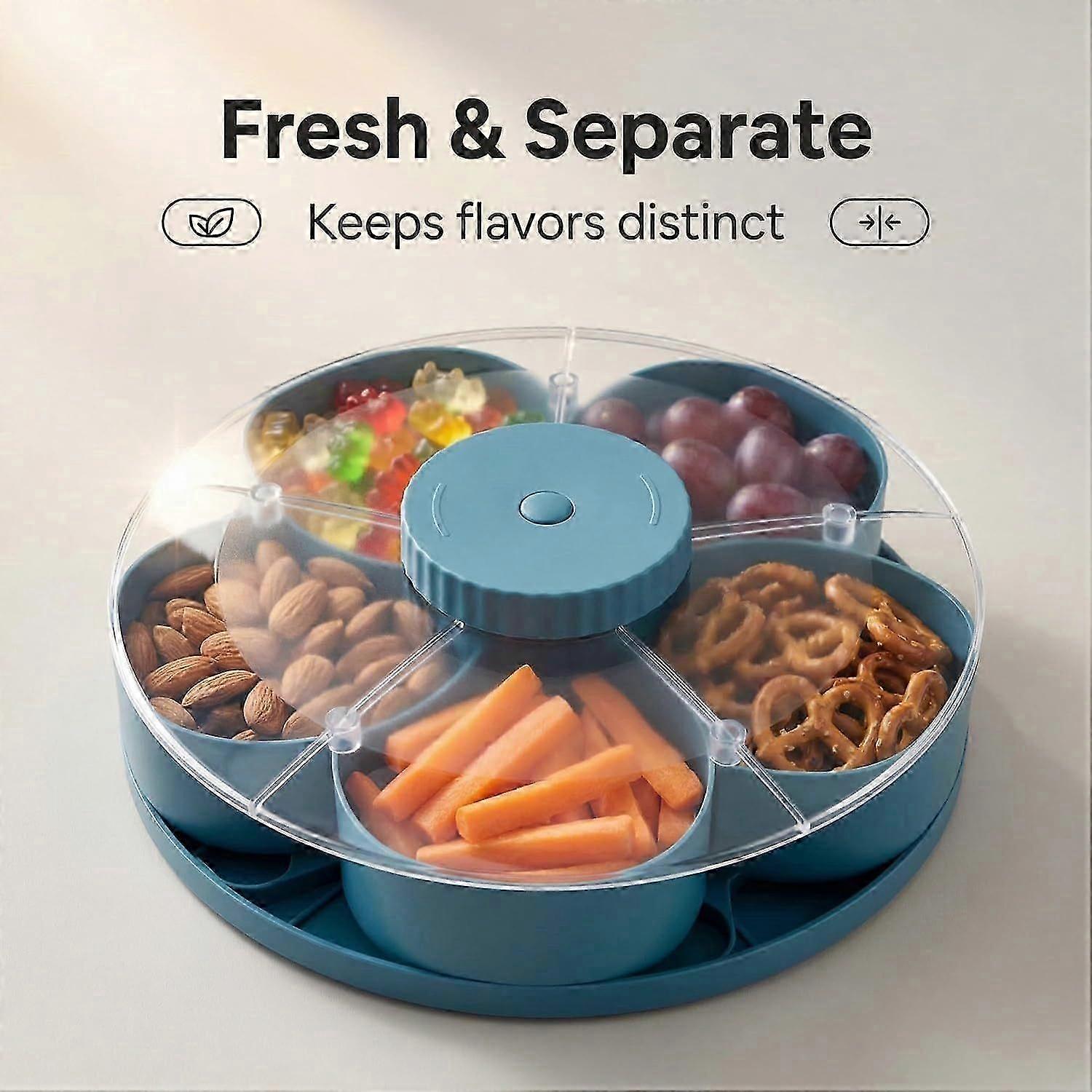 Rotating tray storage box