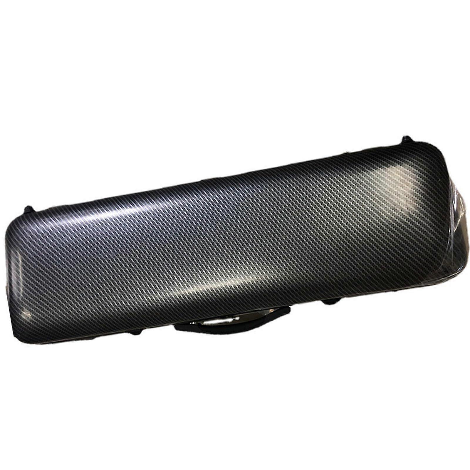 Violin Hard Case 4/4 Size Shockproof Lightweight Rainproof Shell with Plush Lining for Students