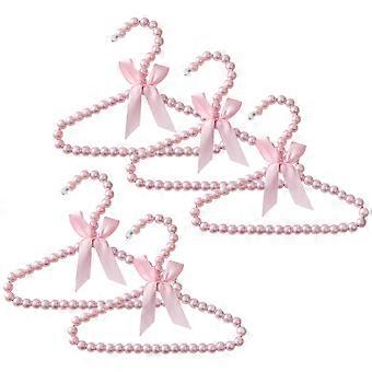 Baby Hangers Pearl Hangers for Home 5Pcs Small Delicate Pink Set