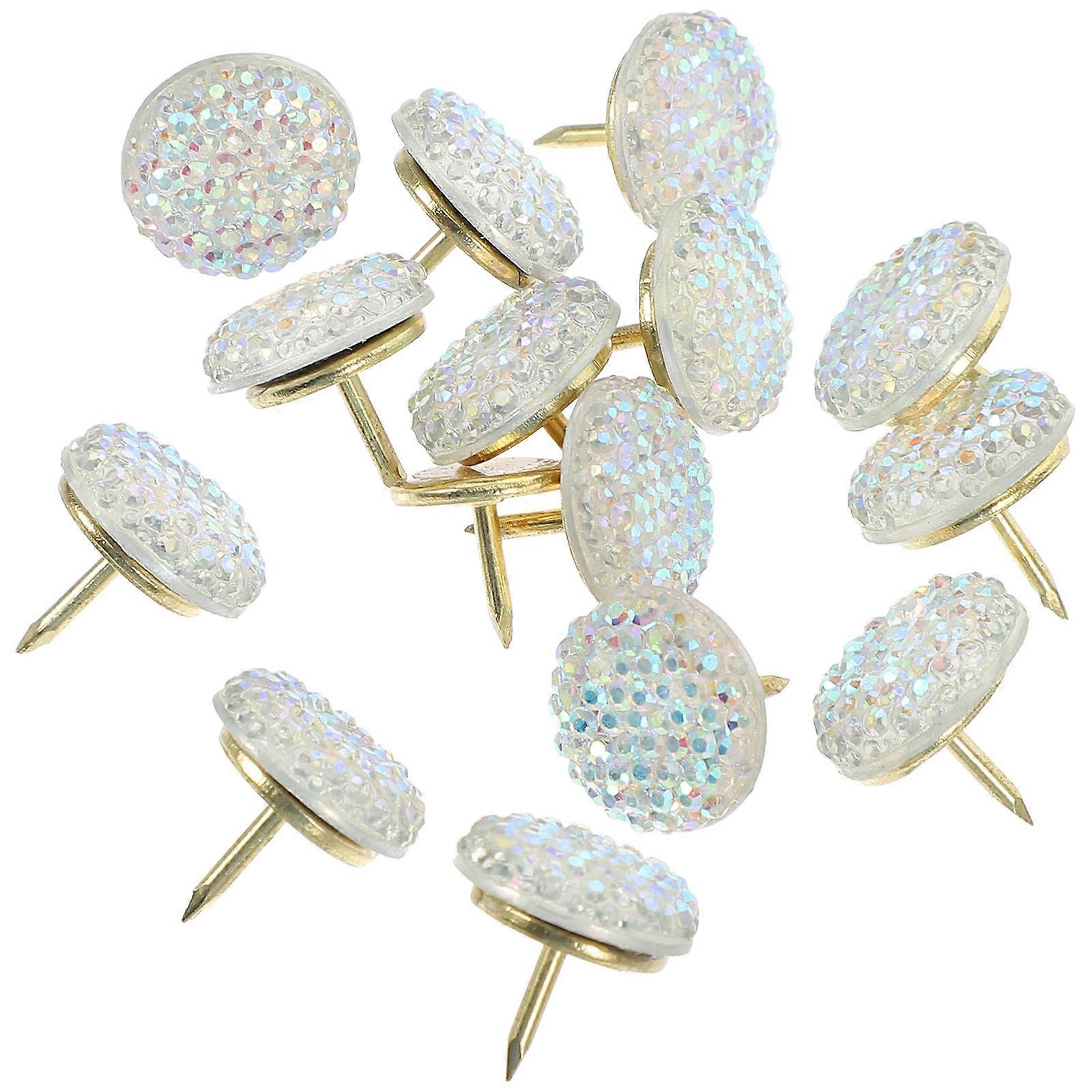 15pcs Exquisite Thumb Tacks Multi-functional Candy-like Pushpin Office Small Thumb Tacks