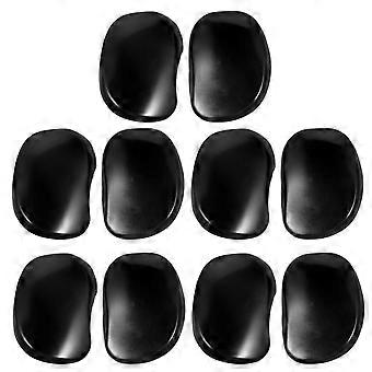 Protetores de ouvido para tingimento de cabelo, 20 unidades, plástico preto.