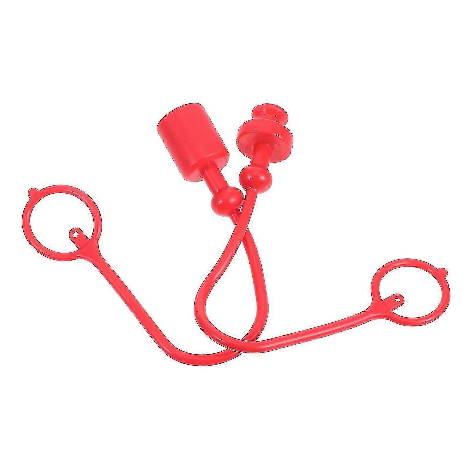 Red Hydraulic Coupler Cap Set compatible Quick Connect Fitting Protection