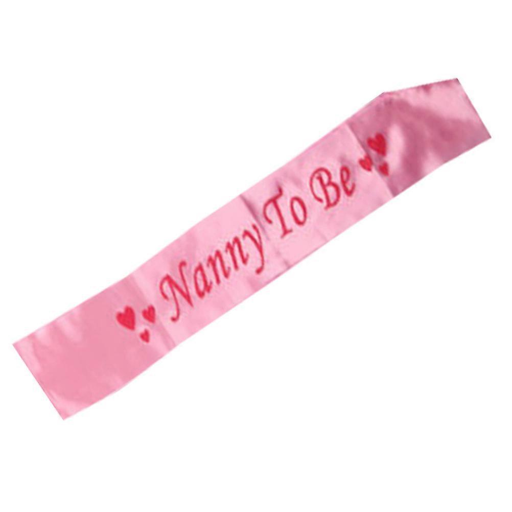 Babyshower feestlint van satijn, roze.