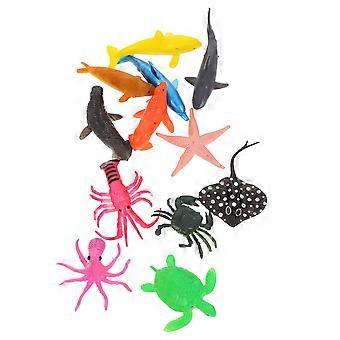 Simulation Fish Adornments Marine Animal Models for Aquarium Decoration 60Pcs