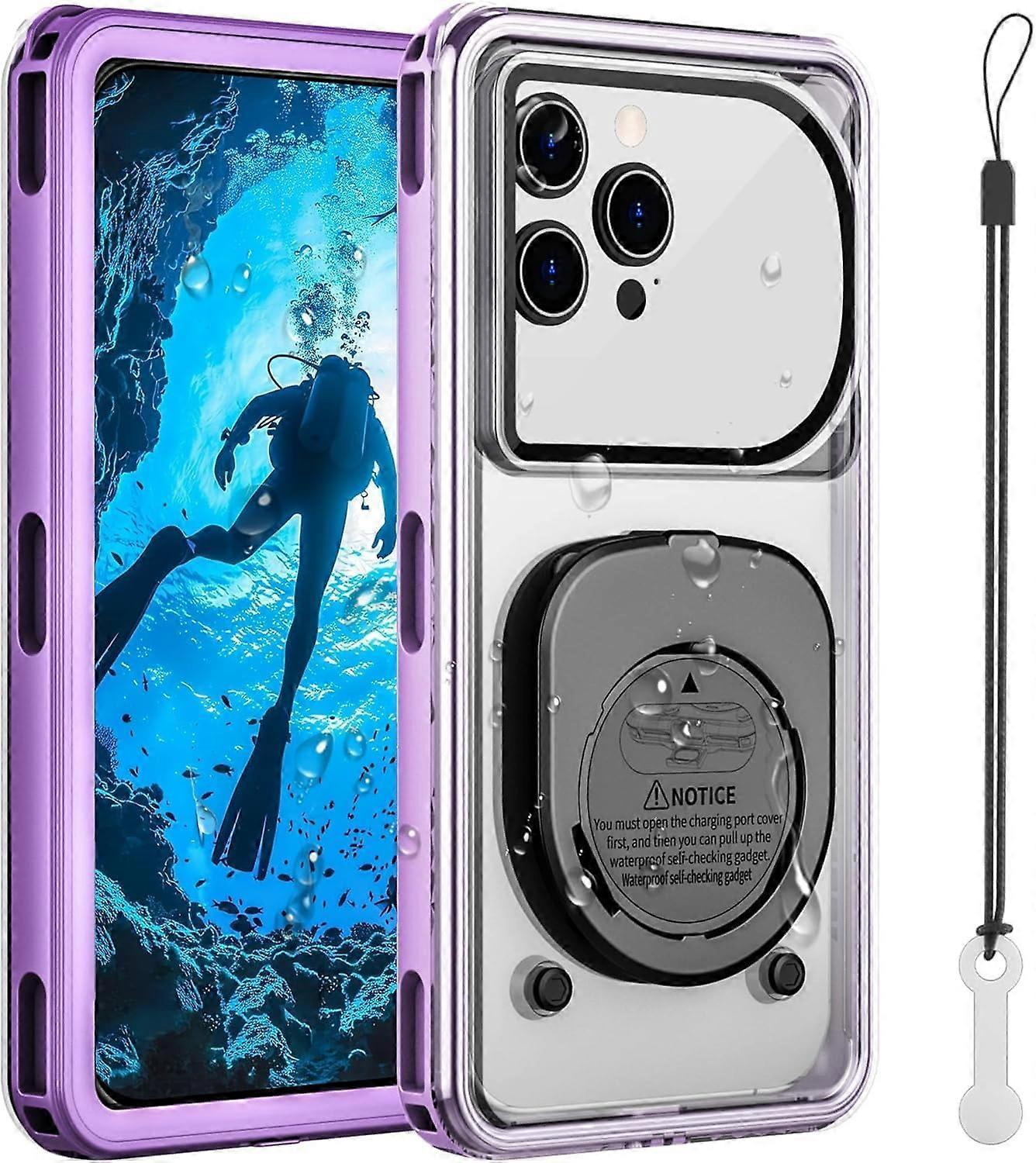 Waterproof Case with Lanyard Compatible with iPhone 16/15/14 Pro Max
