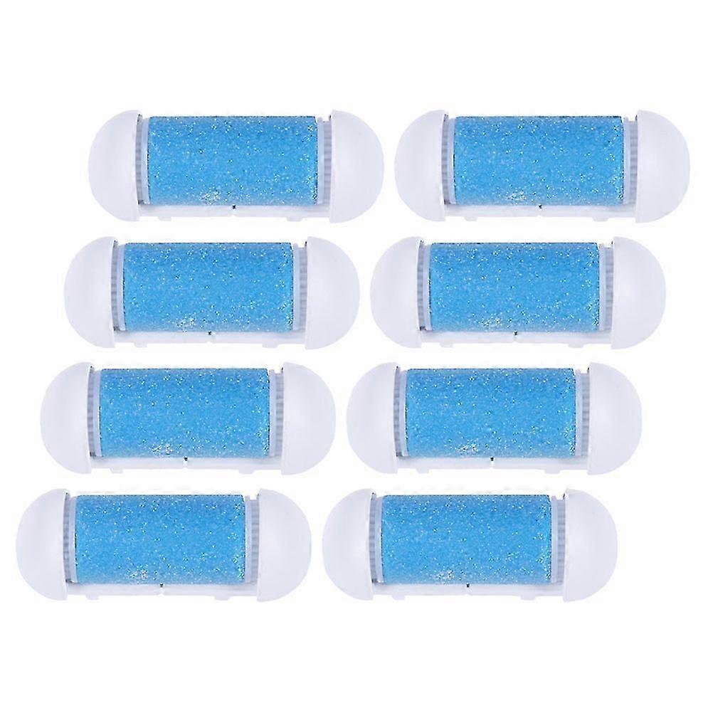 Blue Replacement Roller for Foot File Pedicure Use 8Pcs Set
