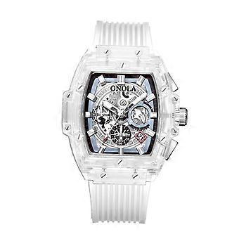 Fashion Watch Men and Women Luxury Transparent Plastic Waterproof Quartz Silicone Men Watches