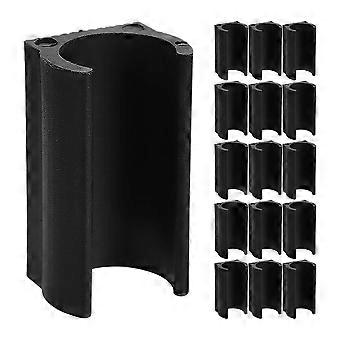 30pcs Chair Feet Caps: U-Shaped Chair Leg Floor Protectors For Bar Stools Non-Slip Foot Pads Floor Glide Tubing Caps Covers Black