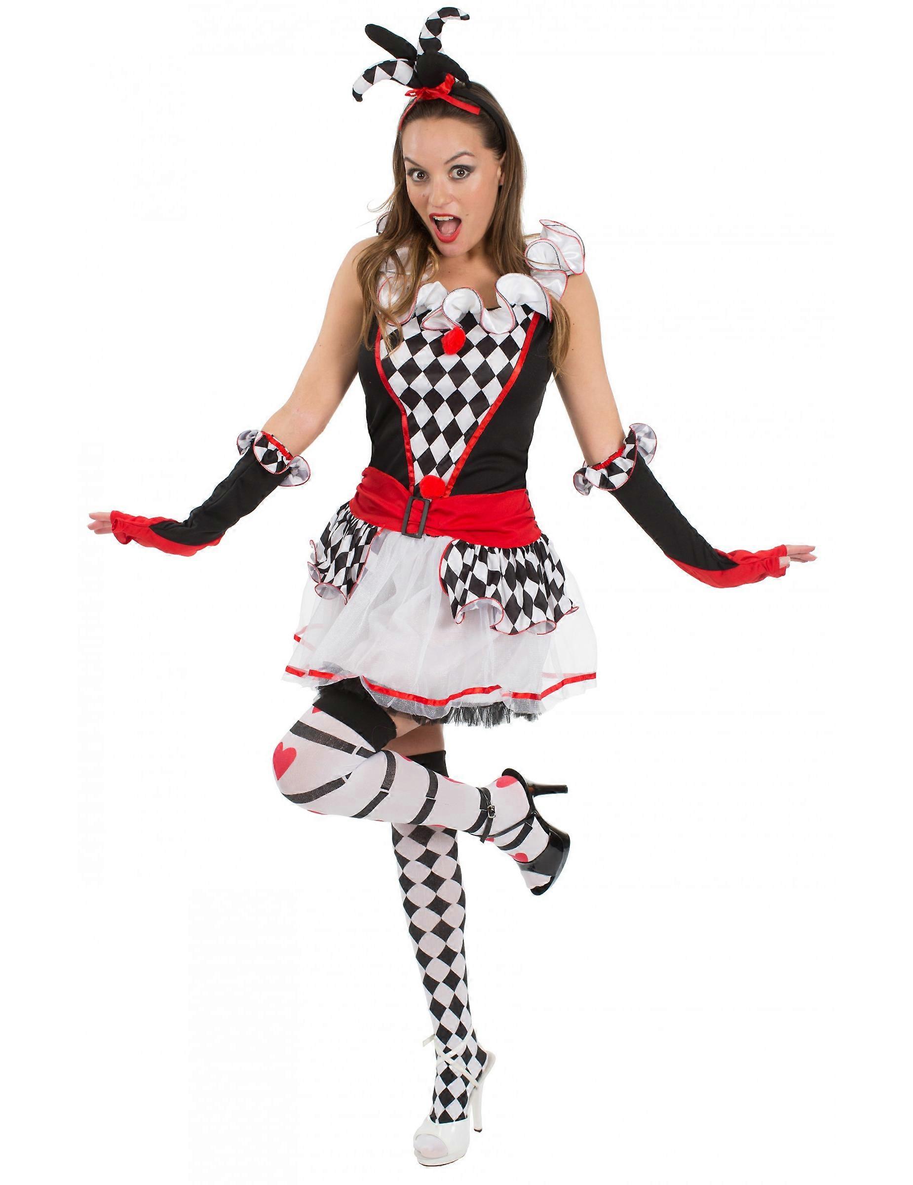 Women's checkered Harlequin costume